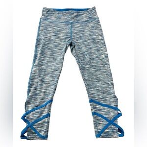 Vogo Athletica Stretchy Strappy Capri Leggings Medium With Hidden Pocket